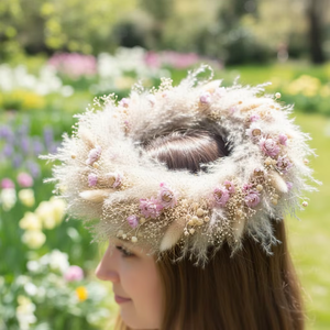 Guirlande de bienvenue en gros 2026 personnalisée, avec fleurs séchées naturelles colorées (Forget-me-not, lavande, herbe à queue de lapin) - Product Image 6