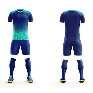 Hochwertige heiß verkaufte Fußball uniform tragen Sport bekleidung Fußball trikot und Shorts Großhandel New Soccer Kits - Product Image 4