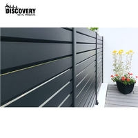 Panneaux en aluminium de barrière de lamelle d'auvent de bleu de ciel enduits par poudre pour le panneau horizontal de barrière de sécurité de jardin de jardin