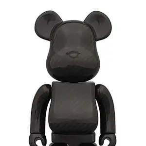 75cm גבוהה 100% אמיתי סיבי פחמן Bearbrick פסל קישוטי דוב פסלים