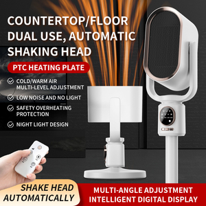 Riscaldatore della ventola di riscaldamento domestico con timer a testa di scossa telecomando desktop riscaldamento verticale e riscaldamento dell'aria di raffreddamento - Product Image 3