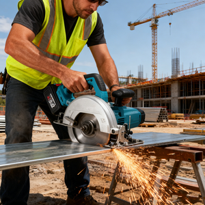 Kit combiné d'outils électriques <span class=keywords><strong>sans</strong></span> <span class=keywords><strong>fil</strong></span> pour le travail du bois, 4 pièces, 18V, défonceuse, cloueuse, scie circulaire, raboteuse pour la rénovation de meubles et de maisons - Product Image 3