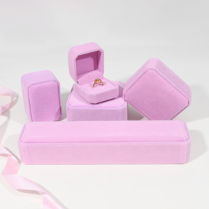 Wholesale Handmade Necklace Bracelet Earring Ring Jewellery Packaging <strong>Box</strong> Custom Logo Hig End Luxury <strong>Red</strong> Pu Leather Jewelry <strong>Box</strong> - Product Image 6