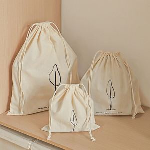 Direct Manufacturer Large Cotton Canvas Dust <b>Pouch</b> 100%Organic Cotton <b>Drawstring</b> Bag - Product Image 4