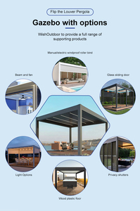Pérgola Bioclimática de Aluminio de Lujo con Techo de Láminas, Gazebo Ecológico para Jardín, Ideal para Zonas de Piscina de Resorts, Patios Traseros y <span class=keywords><strong>Cabanas</strong></span> VIP - Product Image 3