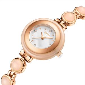 นาฬิกาควอตซ์สำหรับผู้หญิงหรูหราแบบย้อนยุคเคสอัลลอยหรูหราพร้อมสายรัดกระจกประดับพลอยเทียมสำหรับธุรกิจกีฬา - Product Image 1