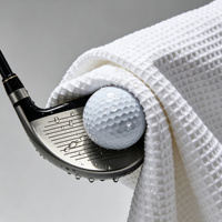 Serviette de sport carrée en microfibre écologique à séchage rapide, lavable en machine, à motif gaufré, avec mousqueton