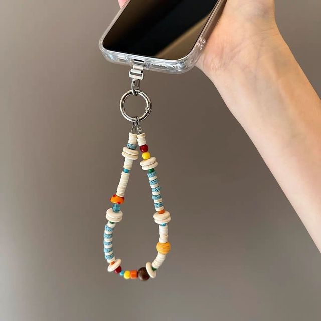 INS New Stylish Colorful Handmade Beaded Phone Strap Unique Bohemian Design Mobile Phone Accessory Cute CCD Camera Chains