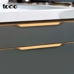 TOCO – meuble de cuisine en acier inoxydable, poignée de traction, tiroir et commode, poignées