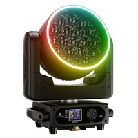 Projecteur de scène à tête mobile 19x20W RGBLAC à pixels individuels avec zoom, contrôle intelligent par application et DMX, CRI élevé 88, pour théâtre, studio et DJ