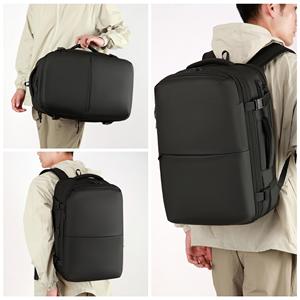 Hot Selling Expandable Business Travel Vacuum Compression Backpack Zipper Custom Logo Waterproof Oxford Laptop - Product Image 1