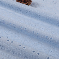 Tissu en voile brodé 100 % coton blanc biologique de haute qualité, tissé léger pour vêtements de mariage, textiles de maison, sacs, filles et garçons