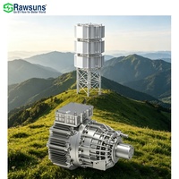 Générateur éolien 3-en-1 de 30 kW, populaire, à moteur CC vertical, pour démarrage et production d'énergie, avec axe horizontal et génération verticale