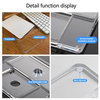 Support de clavier et de pavé tactile en acrylique compatible avec les claviers et pads magnétiques Apple Gen 2/3