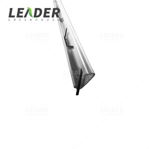 Perfil de riel de aluminio <span class=keywords><strong>galvanizado</strong></span> de 0.5 y 1.0 pulgadas con doble resorte <span class=keywords><strong>para</strong></span> <span class=keywords><strong>invernadero</strong></span> agrícola de túnel de polietileno - Product Image 2