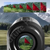Jumelles télémètre laser en alliage d'aluminium, télescope optique HD pour la chasse, le golf, les mesures extérieures et les outils de topographie