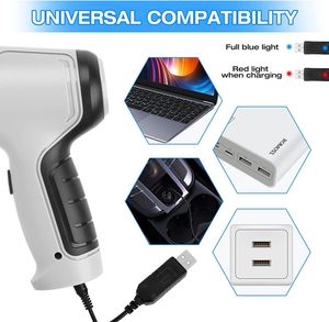 Mini aspiradora de Mano Eléctrica inalámbrica con carga USB de alta potencia portátil 2 en 1 para coche y hogar con <span class=keywords><strong>bomba</strong></span> de aire, soplador de plumero - Product Image 6