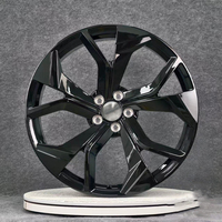 Jantes forgées en alliage d'aluminium à cinq branches pour Audi Q6 Q7 Q8 A6 A7 A8, 5 trous 5x112 5x120 5x114.3, argent/noir