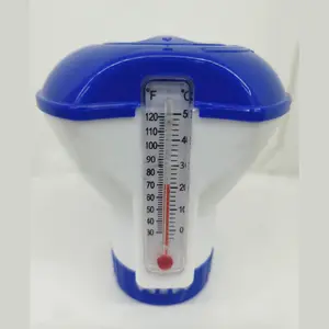 Accessori per la pulizia chimica della Piscina RTS Piscina Alberca Tablet Floater Dispenser per compresse di cloro con termometro