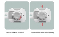 Offre Spéciale serrures d'armoire à l'épreuve des enfants loquets à sangle réglable dispositifs de sécurité pour bébé pour tiroir Offre Spéciale serrures pour bébé sangle d'armoire