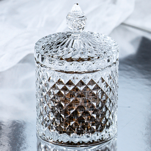 Pote de Doces de Vidro Transparente Estilo Europeu Vintage Criativo, Recipiente Redondo para Armazenamento, Decoração de Casamento, Pote de Doces de Vidro para Sobremesas - Product Image 3