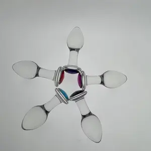 Juego de Tapones Anales de Cristal Transparente de Alta Calidad para Adultos, Regalo BDSM, <span class=keywords><strong>Dilatador</strong></span>, Joyería de Cristal para Mujeres, Tapón Anal de Cristal - Product Image 4