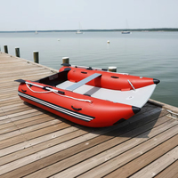 Radeau de pêche gonflable portable - Bateau pliable en PVC pour la pêche en lac et en rivière