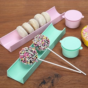Gemakkelijk Te Gebruiken En Schoon 9 Inch Bakvorm Plastic Ronde Cake Pop Maker Kit Cutter En Pusher Met Dienblad Mallen En Gereedschappen Set - Product Image 2