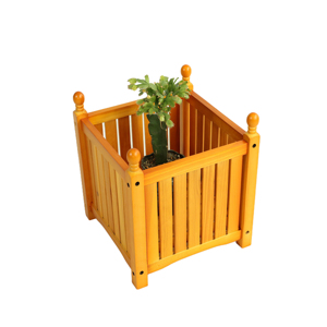 Wood Outdoor Square Wooden <b>Planter</b> Teak Garden Porch Patio Plant Container Flower Herb Vegetable <b>Box</b> - Product Image 5