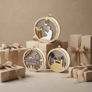 614071-73 Decoración de Madera para Celebración del Festival Musulmán, Eid Mubarak, Ramadán y Eid, Artículos de Fiesta <span class=keywords><strong>PartyMaker</strong></span> - Product Image 5