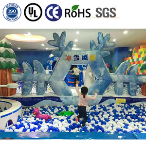 สนามเด็กเล่นในร่มแบบกำหนดเองได้ สนามเด็กเล่นในร่มสุดโปรดของเด็กๆ พร้อมสไลเดอร์ขนาดใหญ่และบ้านเด็กเล่นสำหรับขาย - Product Image 6