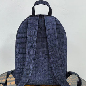 Nouveau style de <span class=keywords><strong>sac</strong></span> à <span class=keywords><strong>dos</strong></span> pour hommes en peau de <span class=keywords><strong>crocodile</strong></span> nubuck fait main de haute qualité - Product Image 3