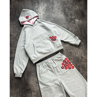 Pantalons de survêtement pour femmes de haute qualité, survêtement unisexe personnalisé pour hommes, ensemble sweat-shirt et pantalon de survêtement doublé de satin