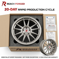 Jantes forgées Reach Forged Monoblock 6061-T6 V-Spoke Noir Satiné 20 pouces 5x114.3 pour Tesla Model Y