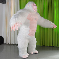Costume de mascotte de gorille gonflable Funtoys Ape 2,6 m Costume de mascotte King Kong Cosplay Mascotte Thème Déguisement Carnaval