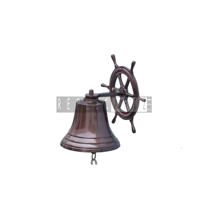 Campana de Latón Premium para Colgar en la Pared, Campana Náutica Vintage para Puerta, Decoración para el Hogar, Escuela, Bar, Recepción, Campana Decorativa Colgante - Product Image 1