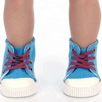 18 pouces à la mode bricolage Mini jouet personnalisé fille bottes hautes chaussures en toile accessoire poupées