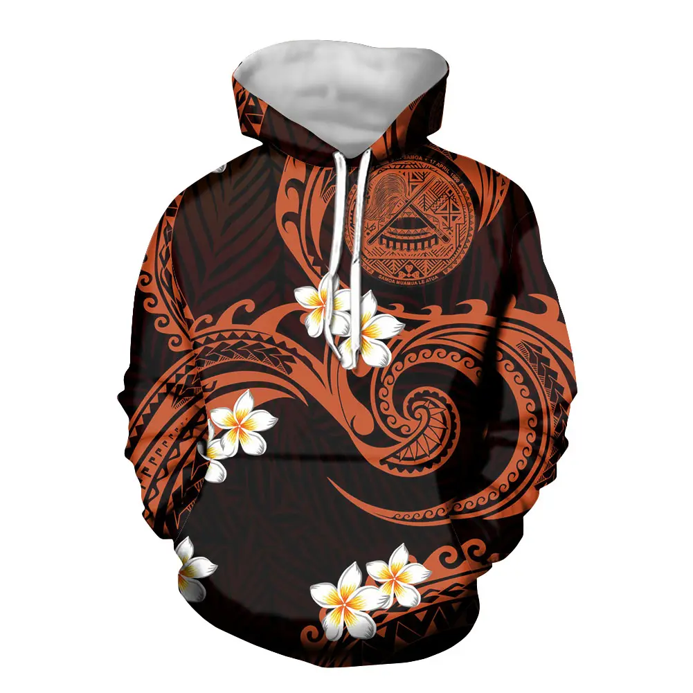 Модные теплые темно-полинезийские этнический цветок укороченный толстовки для мужчин низкая цена Тяжелый вес толстовки свитер 100% полиэстер 1 MOQ