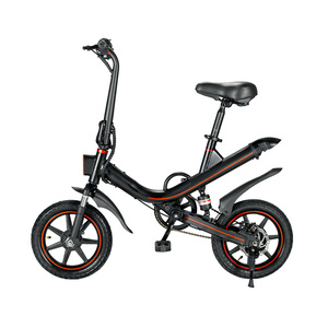 Bicicleta eléctrica plegable V1 Ruihe para mujer, bicicleta eléctrica de neumático grueso de 14 pulgadas con batería de litio de 48V, marco de aleación de aluminio - Product Image 2