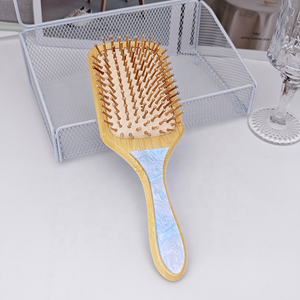 หวีแปรงผมนวดหนังศีรษะแบบมีเบาะลม ป้องกันไฟฟ้าสถิต ผลิตจากอะซิเตทคุณภาพสูง เป็นมิตรกับสิ่งแวดล้อม หรูหรา - Product Image 6