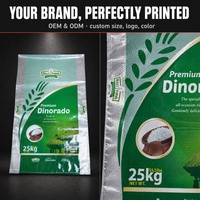 Sacos de Arroz Laminados de PP Tejido de 25kg y 50kg, Resistentes a la Humedad, Impresión Personalizada, Venta al Por Mayor