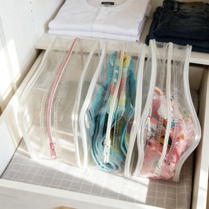 Nuovi prodotti caldi EVA makeup bag satinato sacchetti di <span class=keywords><strong>plastica</strong></span> trasparente pvc sacchetti cosmetici - Product Image 3