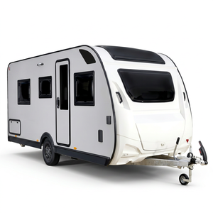Modern Mini Aluminum Travel Trailer 2 Person Teardrop Caravan Lightweight Foldable <b>Slide</b> Out Kitchen Independent Suspension - Product Image 1