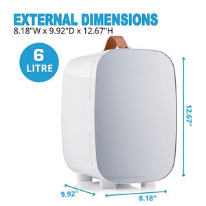 Portable 6L Nouveau Petit Réfrigérateur Dc 12V AC 110/220V <span class=keywords><strong>Porte</strong></span> <span class=keywords><strong>En</strong></span> Verre Mini Réfrigérateur - Product Image 2