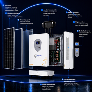 6,2kW Hybrid-Solarenergiespeichersystem Monokristallines Solarmodul-Set für Industrielle Notstromversorgung - Product Image 3