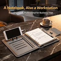 Ensemble de carnets numériques intelligents IA pour entreprises, gris, avec logo personnalisé, multiples spécifications, ensemble de carnets cadeaux, usine fiable