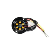 3W LED ámbar rojo emergencia estroboscópica ocultar una forma luz de advertencia blanco ámbar escondite luces estroboscópicas