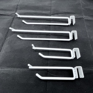 [Msmx] bền Chrome kim loại đôi dây hiển thị móc cho cửa hàng siêu thị quần áo cửa hàng sắt Pegboard móc - Product Image 2