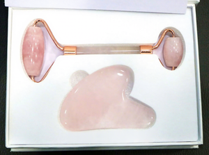 Rodillo Gua Sha de Resina de Rosa al por Mayor, Masajeador Facial de Cristal Rosa Original - Product Image 3