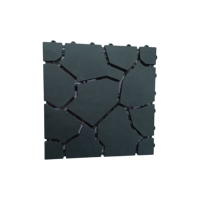 Tapis de sol emboîtable en plastique PP imitation bois 29,5*29,5*1,5 cm, OEM ODM, taille et couleur personnalisées pour salle de bain, cuisine, application intérieure